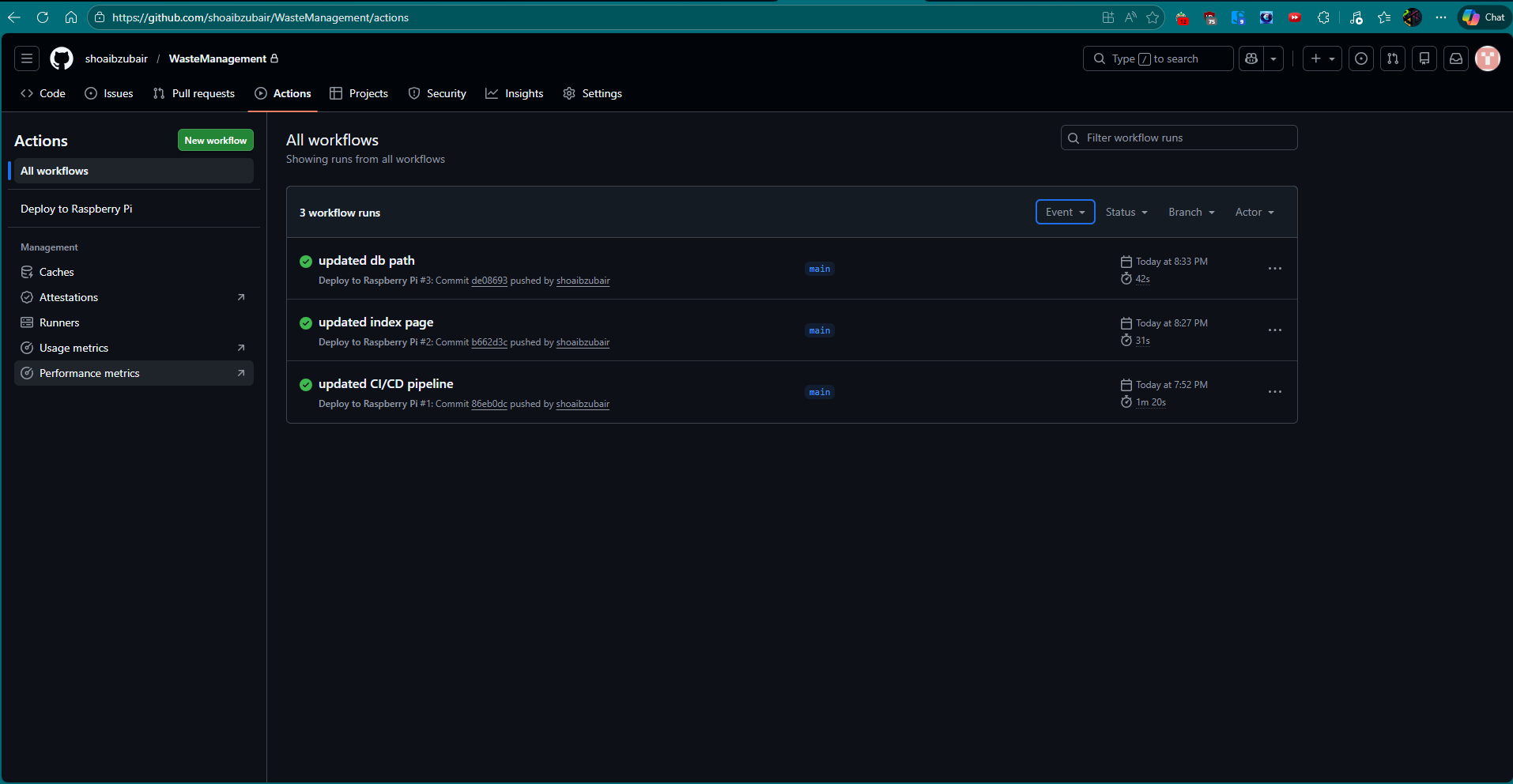 GHA Self-Hosted Log